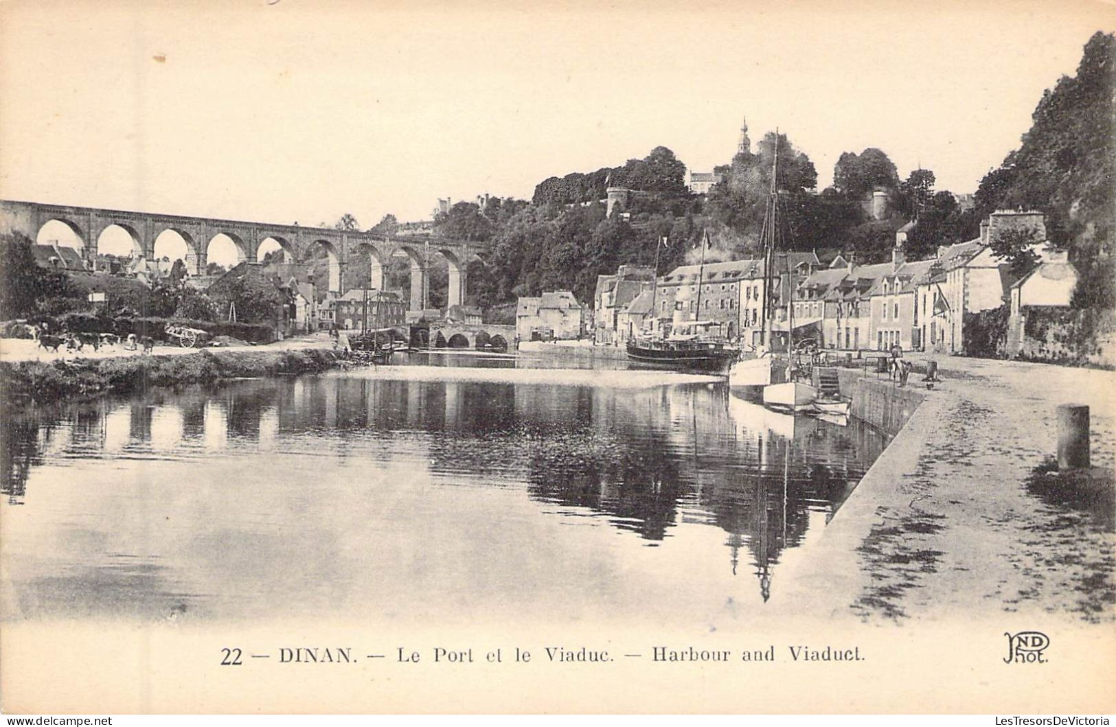 FRANCE - 22 - DINAN - Le Port Et Le Viaduc - Carte Postale Ancienne - Dinan
