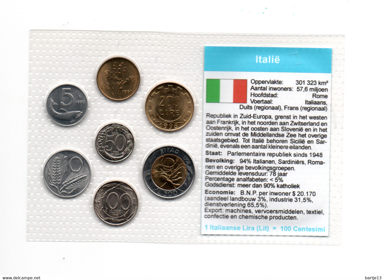 ITALIE MUNTSET DIVERSE DENOMINATIES - Jahressets & Polierte Platten