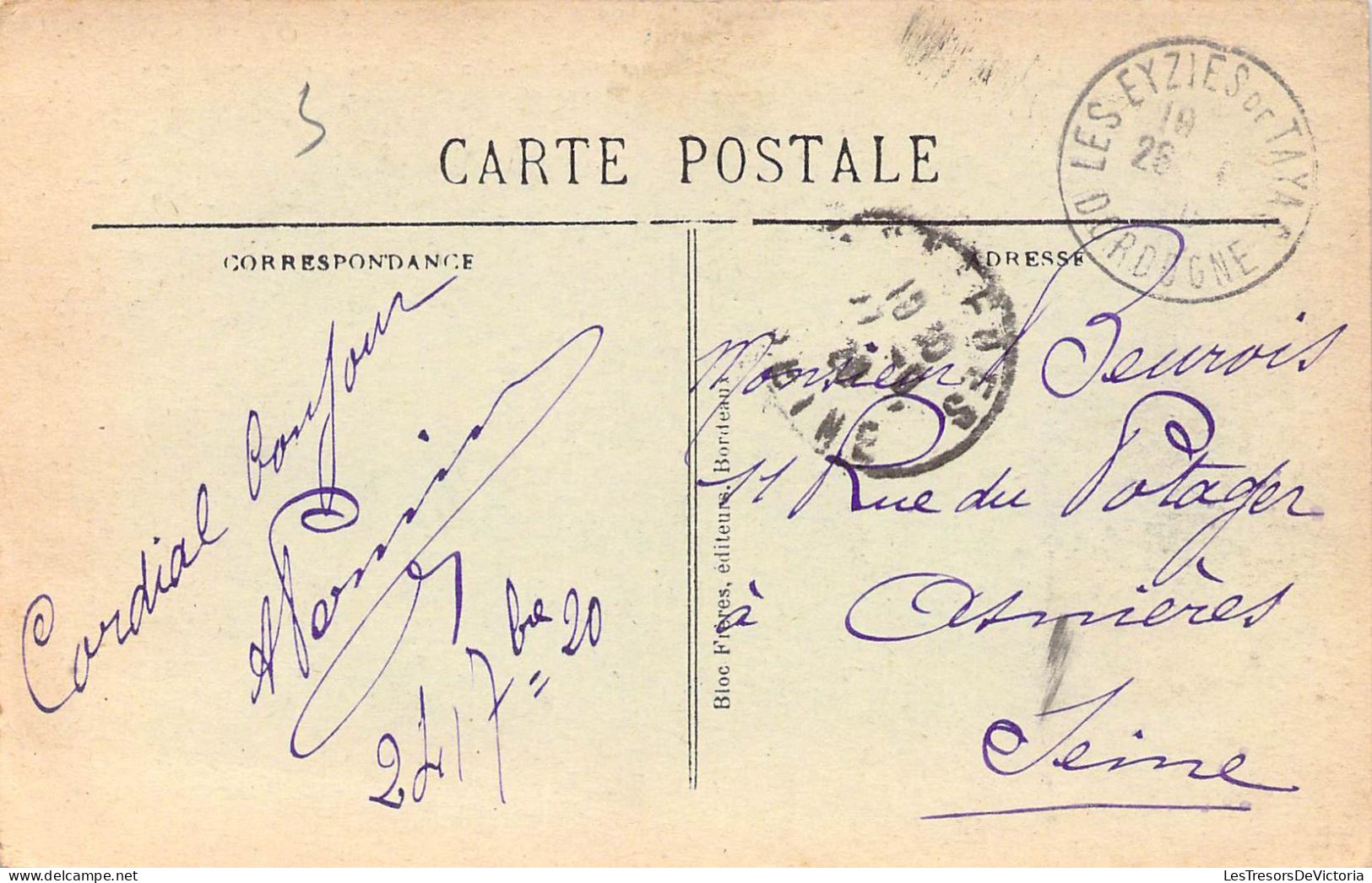 FRANCE - 24 - Les Eyzies - Station Préhistorique - Roc De Tayac Et Les Gorges D'Enfer - Carte Postale Ancienne - Les Eyzies