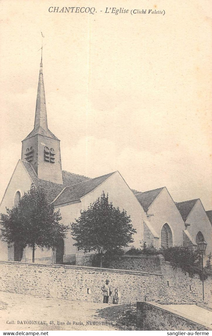 CPA 45 CHANTECOQ EGLISE - Autres & Non Classés