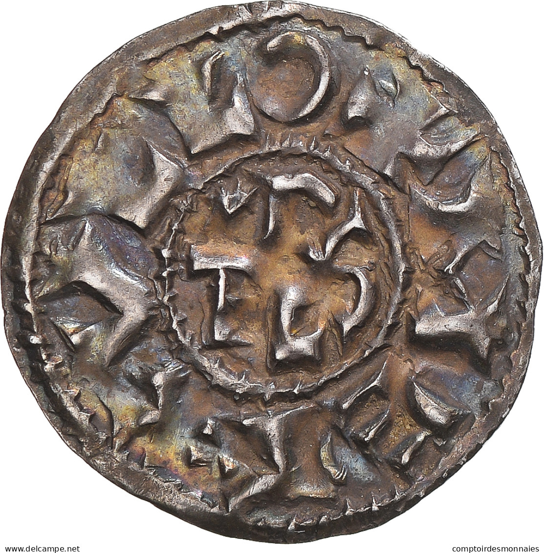 Monnaie, France, Charles Le Chauve, Denier, 843-877, Melle, TTB+, Argent - Other & Unclassified