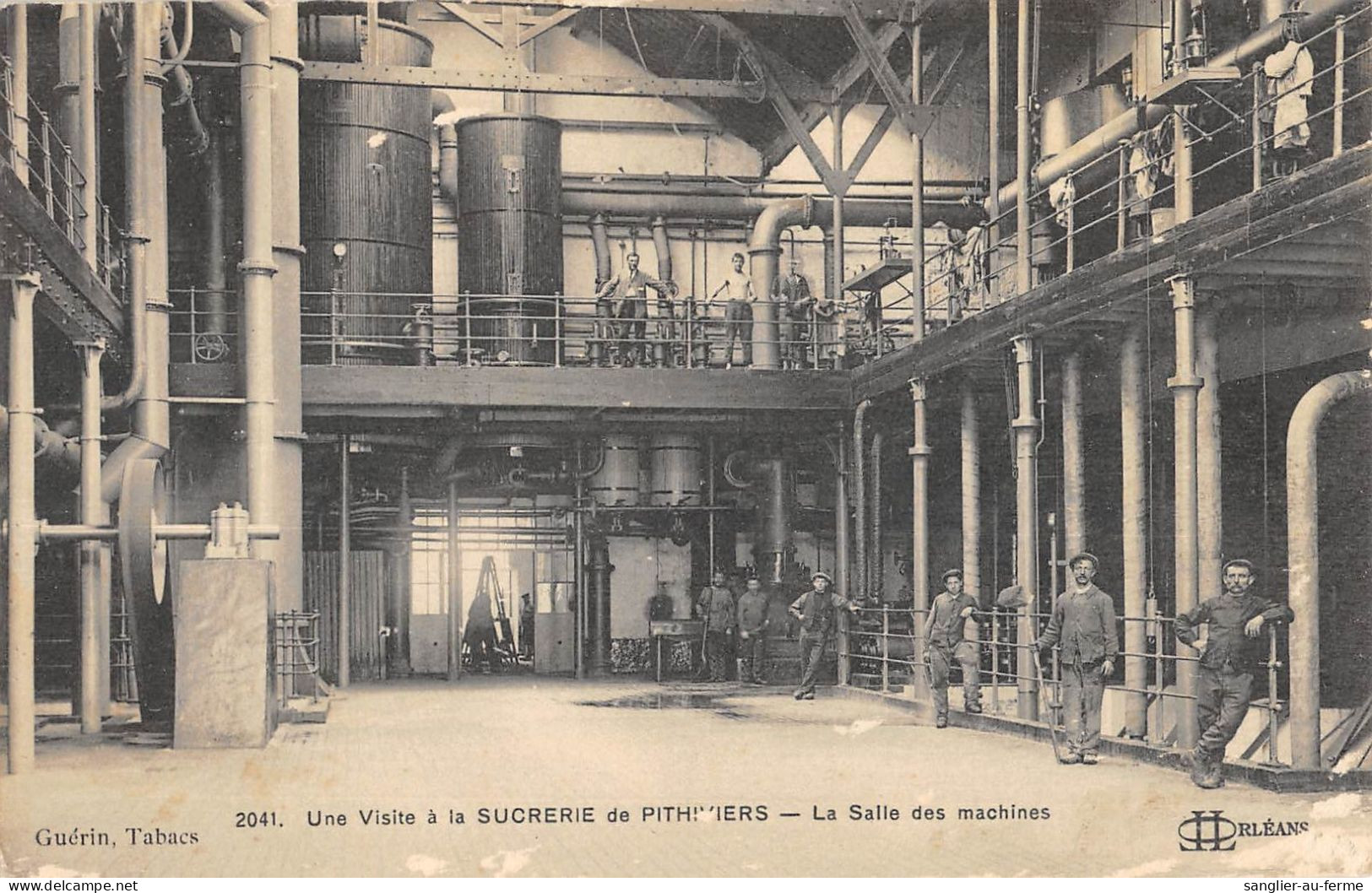 CPA 45 UNE VISITE A LA SUCRERIE DE PITHIVIERS LA SALLE DES MACHINES - Pithiviers