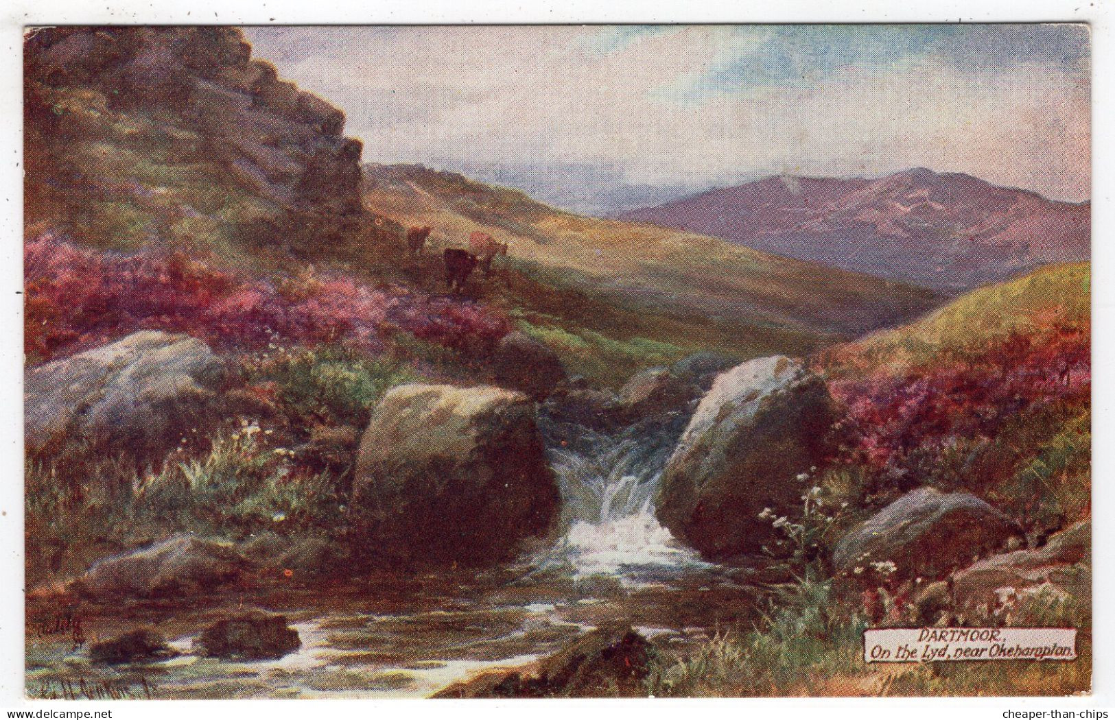 DARTMOOR - On The Lyd, Near Okehampton - G. H. Jenkins - Tuck Oilette 7633 - Dartmoor