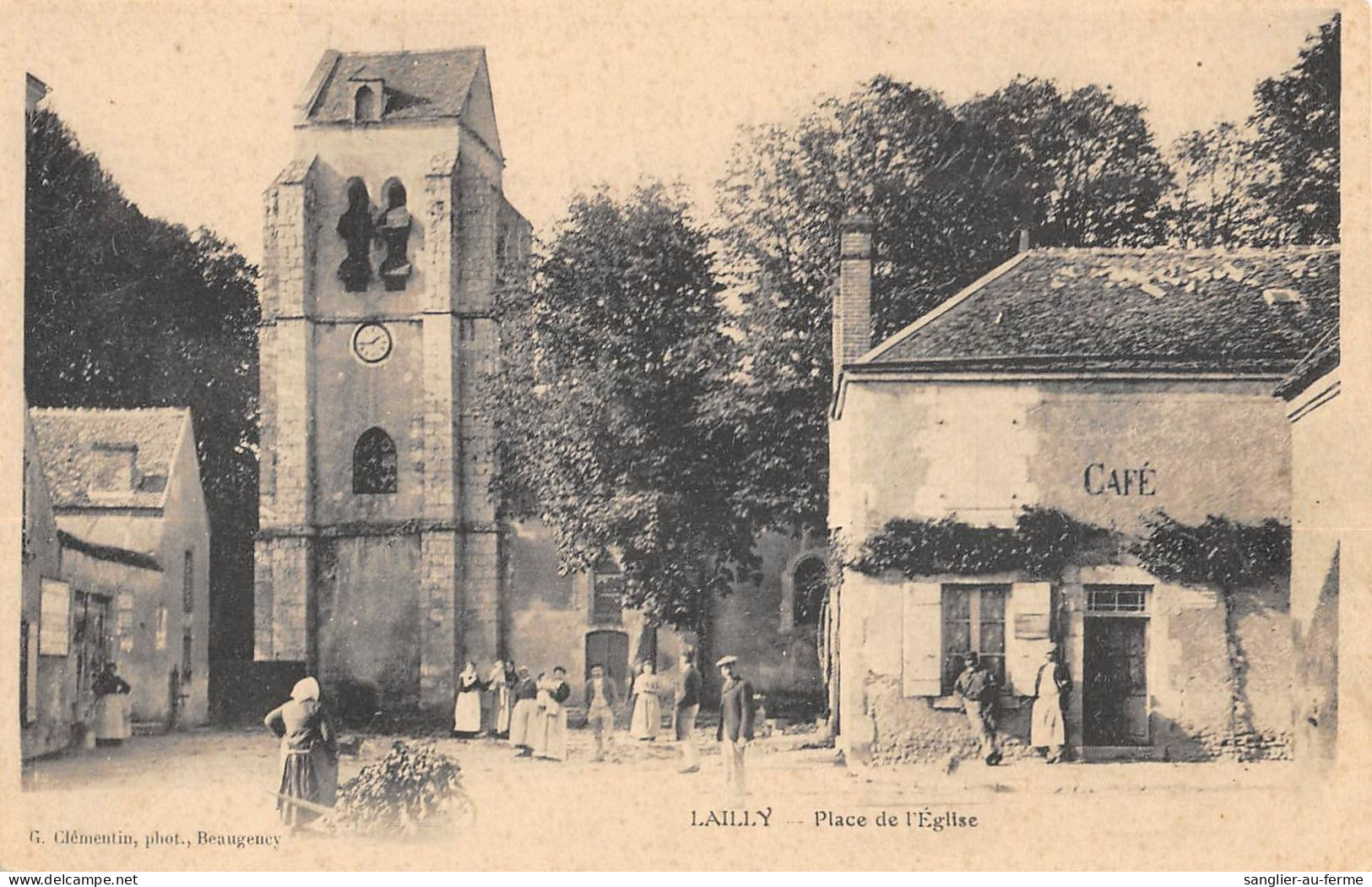 CPA 45 LAILLY PLACE DE L'EGLISE - Sonstige & Ohne Zuordnung