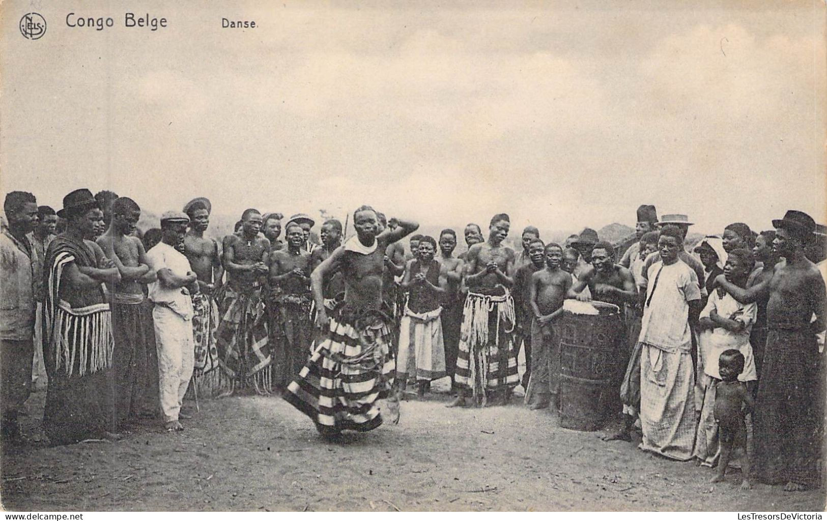 CONGO BELGE - La Danse - Carte Postale Ancienne - Congo Belge