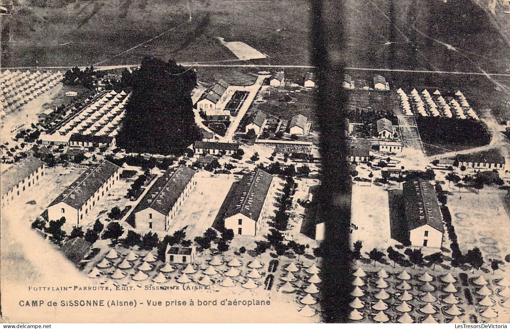 FRANCE - 02 - Camp De Sissonne - Vue Prise à Bord D'aéroplane - Carte Postale Ancienne - Sissonne