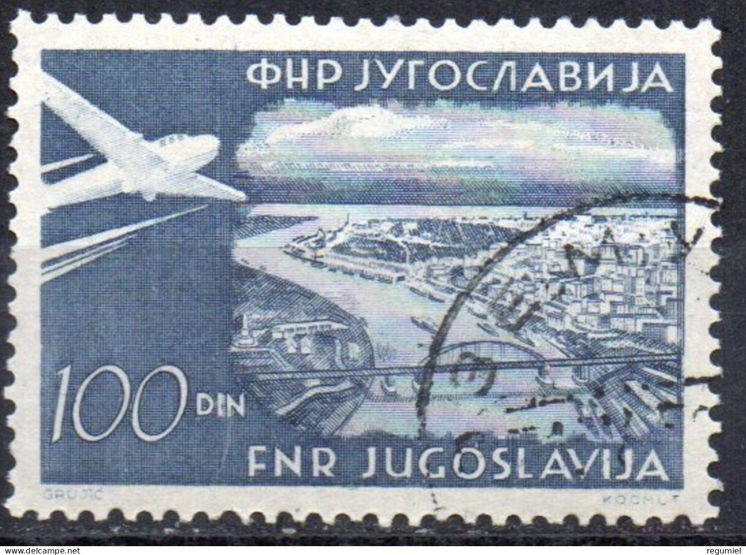 Yugoslavia Aereo U 40 (o). Usado. 1951 - Luftpost