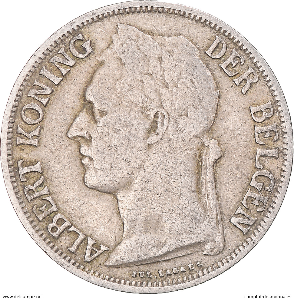 Monnaie, Congo Belge, Albert I, Franc, 1925, TB+, Cupro-nickel, KM:21 - 1910-1934: Albert I