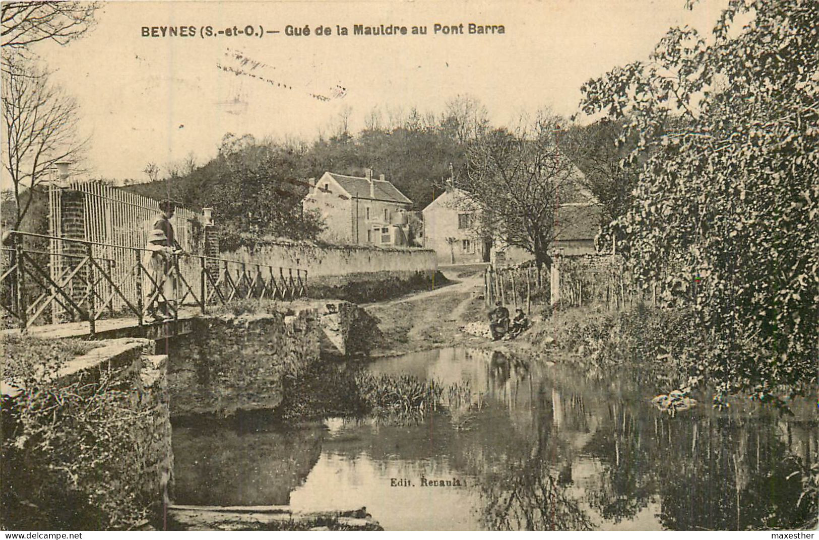 BEYNES Gué De La Mauldre Au Pont Barra - Beynes