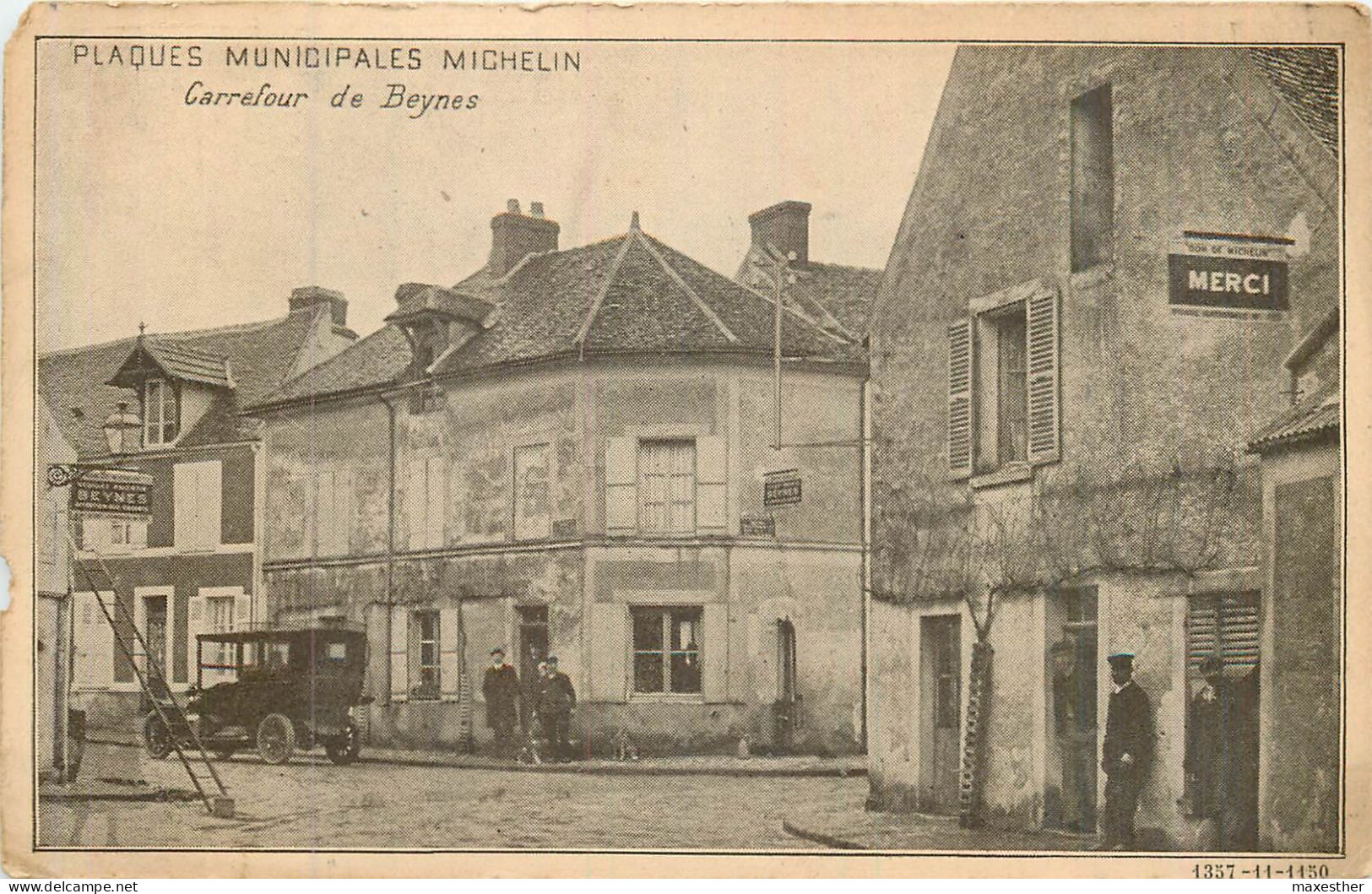 BEYNES Le Carrefour (plaques Municipales Michelin) - Beynes