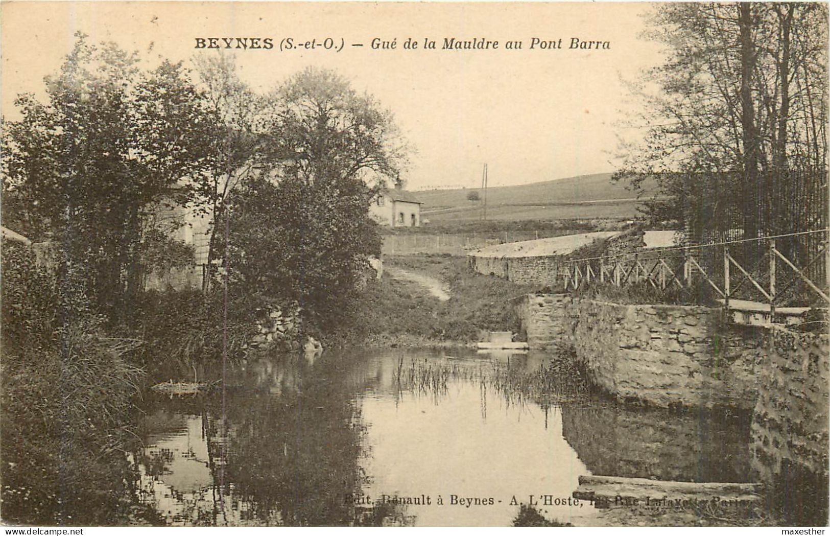 BEYNES Gué De La Mauldre Au Pont Barra - Beynes