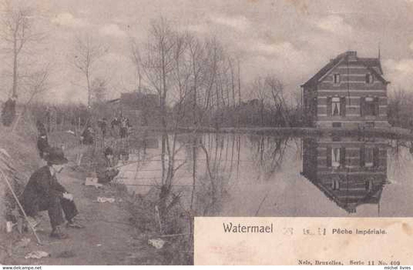 Watermael - Boisfort - Pêche Impériale - Circulé En 1905 - Dos Non Séparé - Belle Animation - BE - Watermaal-Bosvoorde - Watermael-Boitsfort