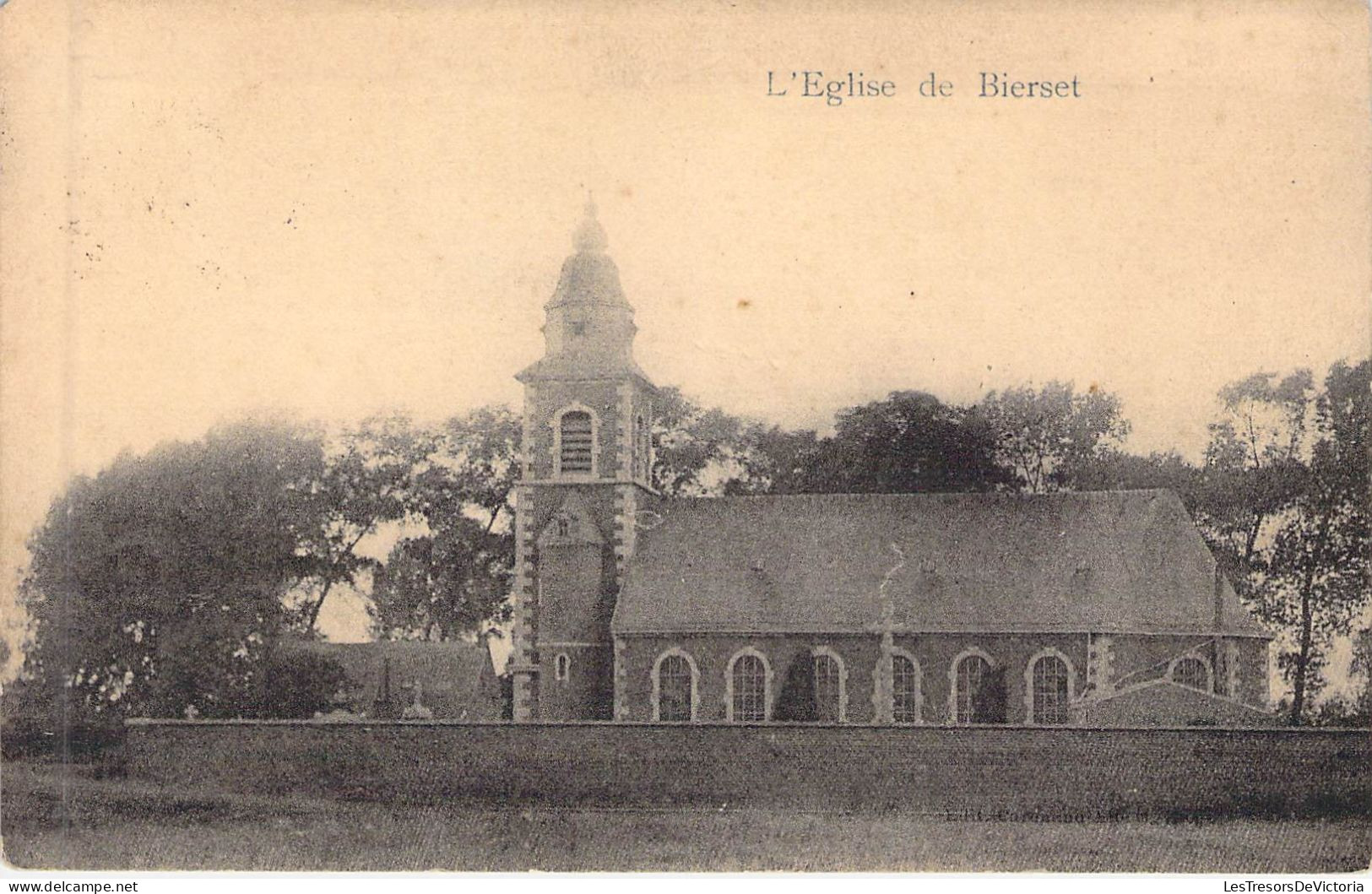 BELGIQUE - BIERSET - L'église - Carte Postale Ancienne - Otros & Sin Clasificación