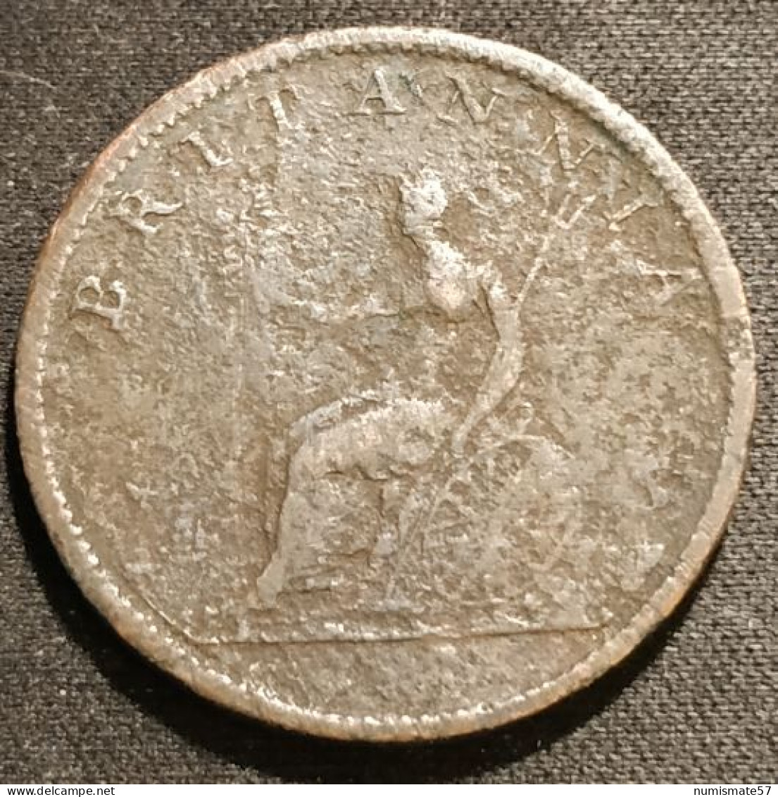 GRANDE BRETAGNE - ½ - 1/2 - HALF PENNY 1807 - George III - 2e Effigie - Date Sur L'avers - GEORGIUS - KM 662 - B. 1/2 Penny