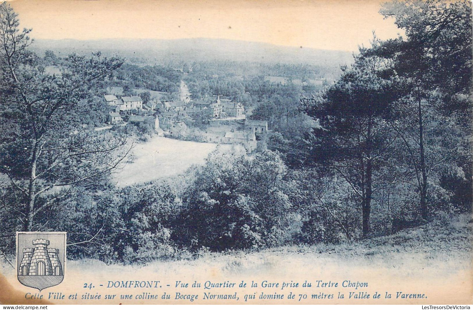 FRANCE - 61 - Domfront - Vue Du Quartier De La Gare Prise Du Tertre Chapon - Carte Postale Ancienne - Domfront