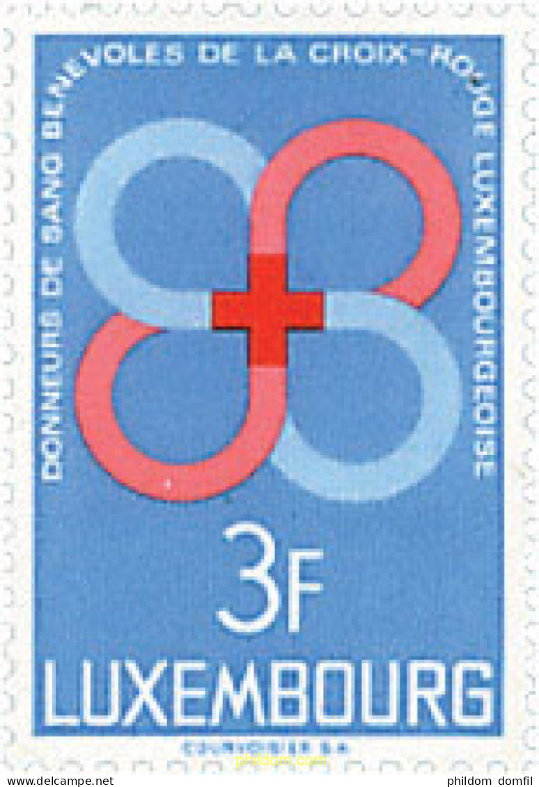 97415 MNH LUXEMBURGO 1968 HOMENAJE A LOS DONANTES DE SANGRE - Sonstige & Ohne Zuordnung