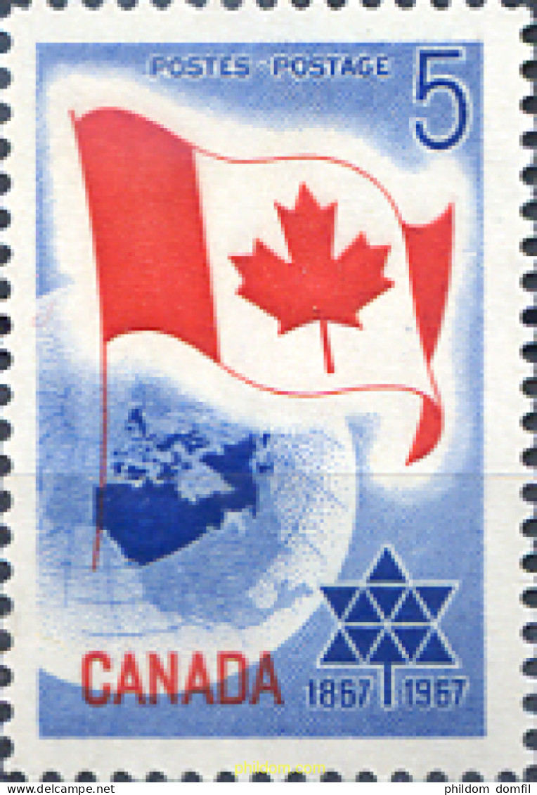 205502 MNH CANADA 1967 CENTENARIO DE LA CONFEDERACION - Otros & Sin Clasificación