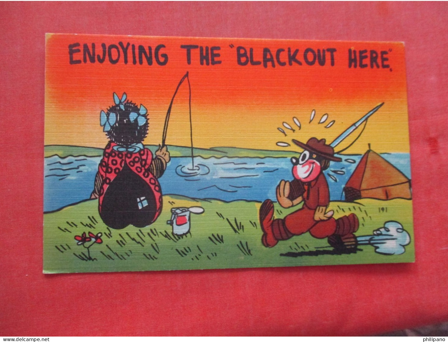 Black Americana  Enjoying The " Blackout" Here     Ref 6031 - Black Americana