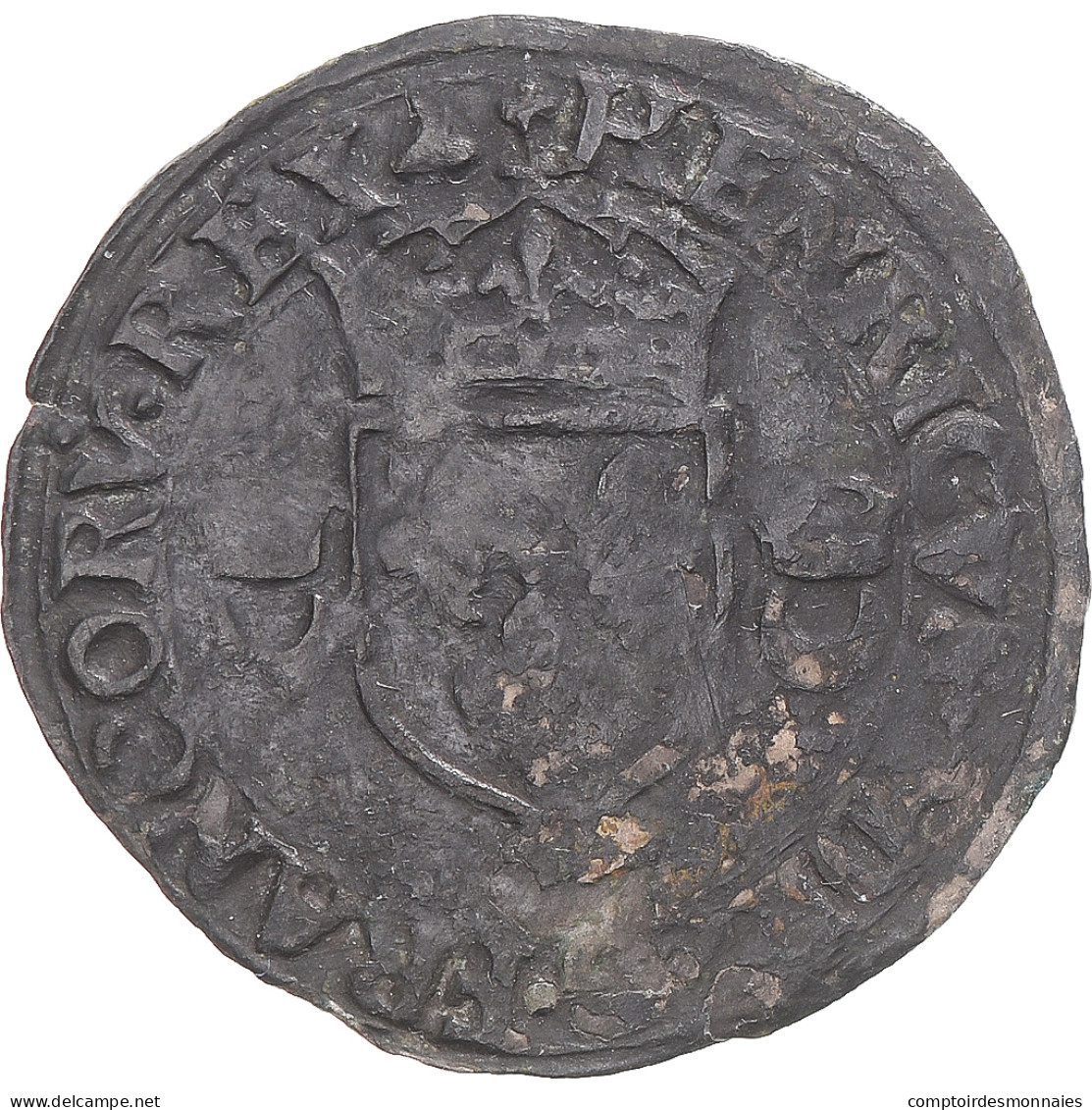 Monnaie, France, Henri II, Douzain Aux Croissants, 1550, TB, Billon, Gadoury:357 - 1547-1559 Henri II