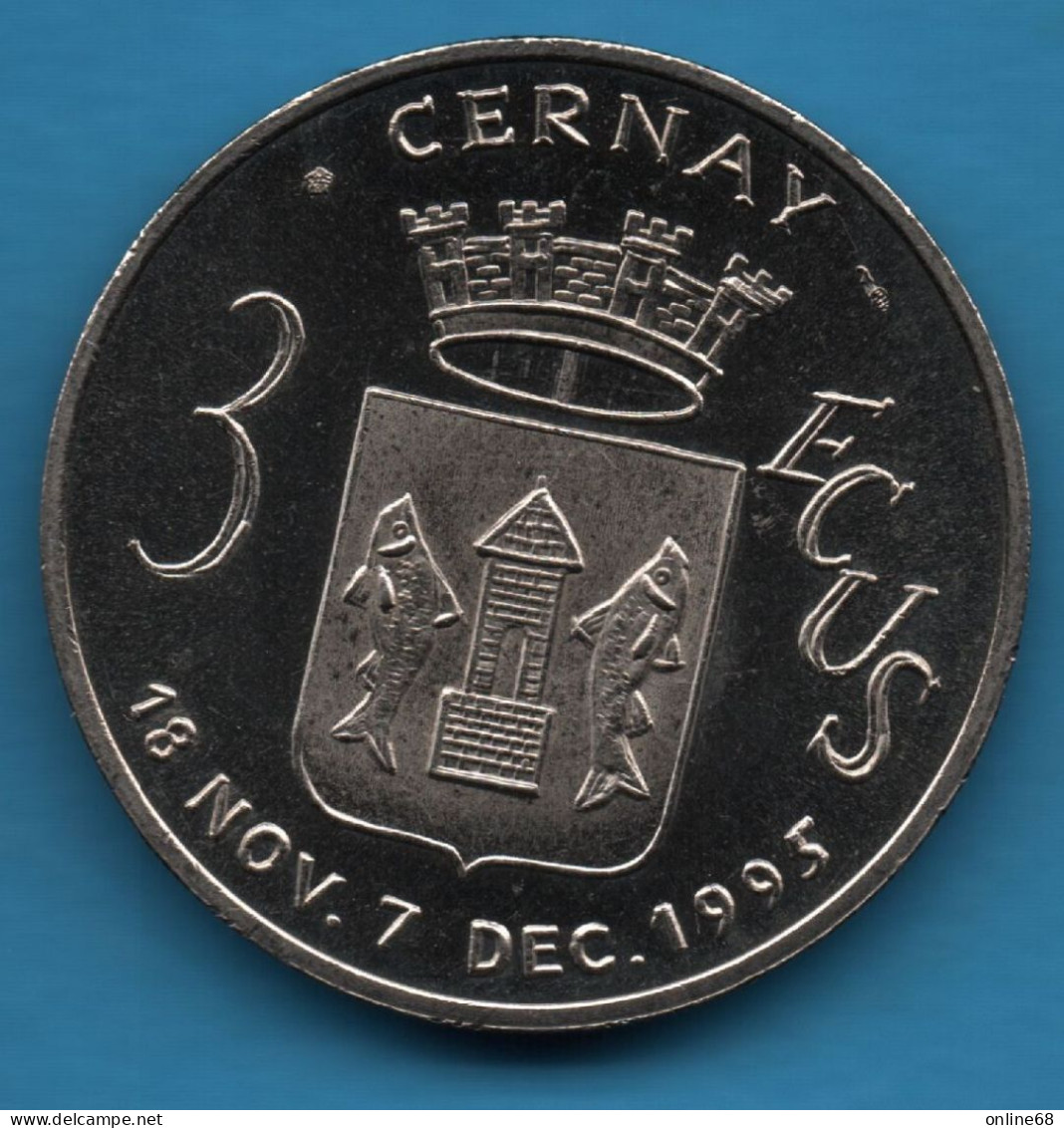 FRANCE ALSACE CERNAY 3 ECUS 1995 LA PORTE DE THANN - Euros Des Villes