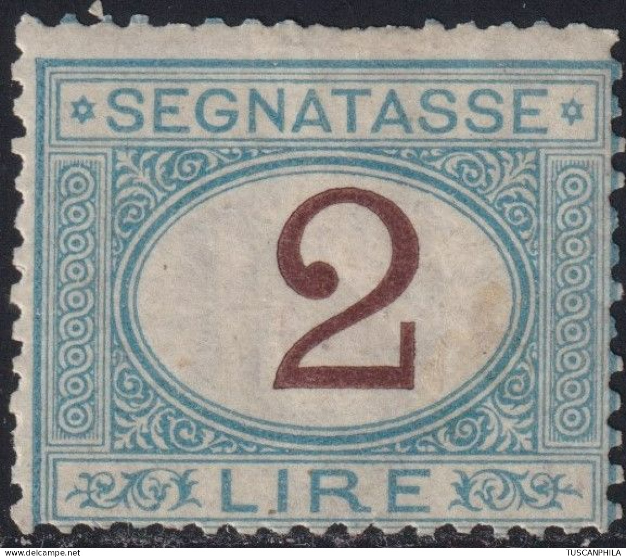 1870 2 L. Azzurro E Bruno Sass 12 MLH* Raro CV 6000 - Taxe
