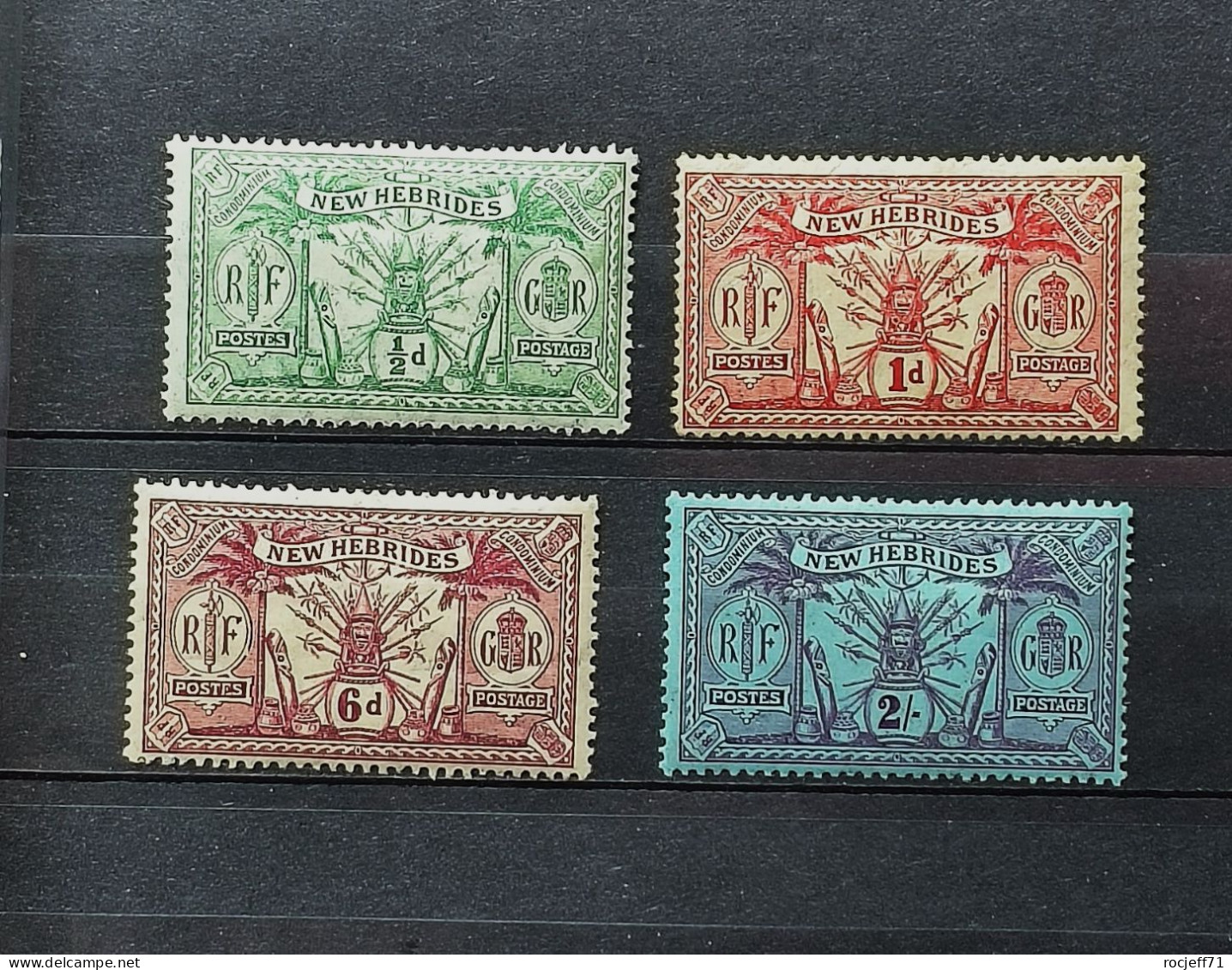 04 - 23 // New Hebrides - Nouvelles Hébrides - N° 49 - 50 - 54 - 56  Tous * - MH  - Cote : 87 Euros - Unused Stamps