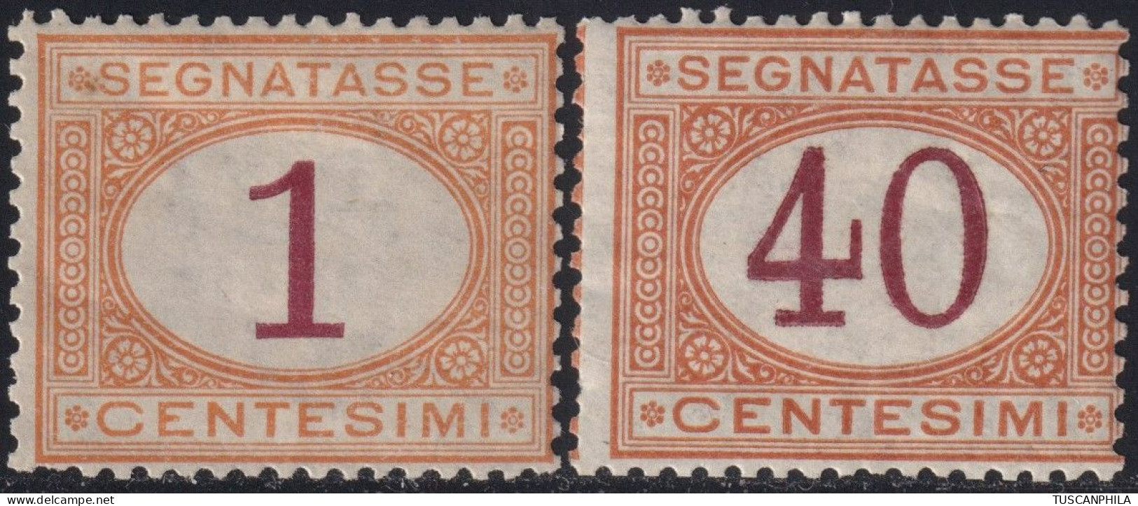 1870-90 1 C. + 40 C. Sass 3+24 MLH* - Taxe