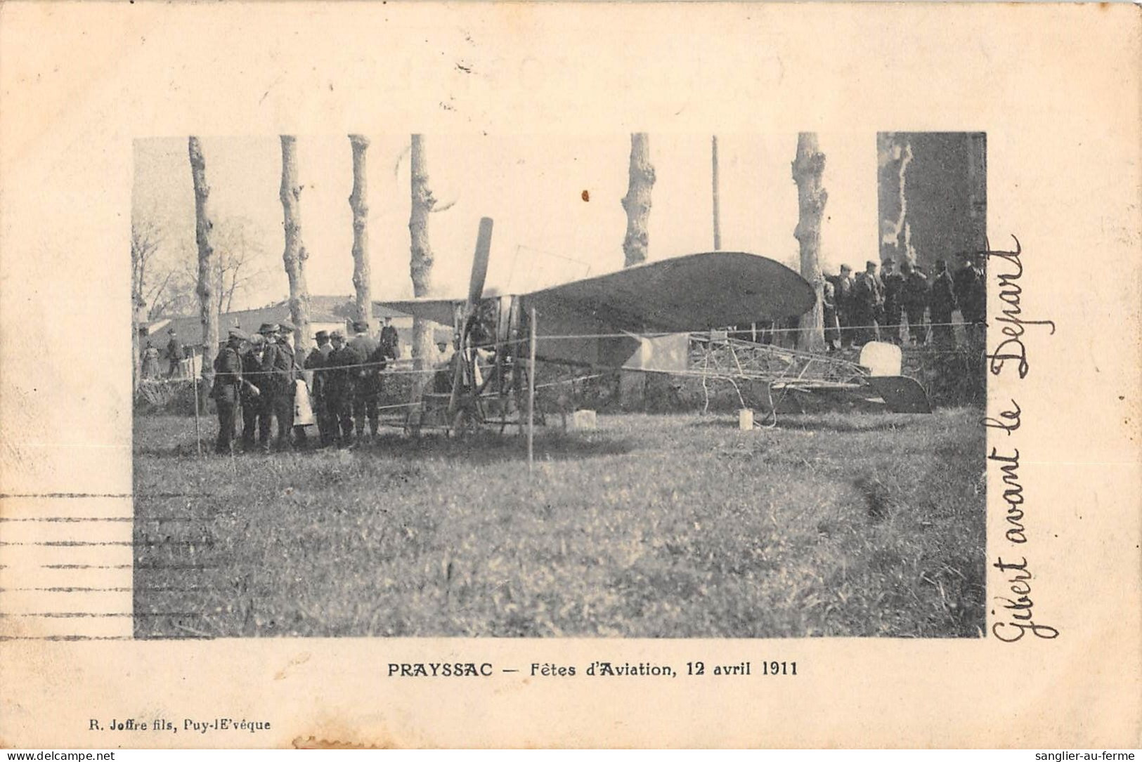 CPA 46 PRAYSSAC FETES D'AVIATION 12 AVRIL 1911 - Other & Unclassified