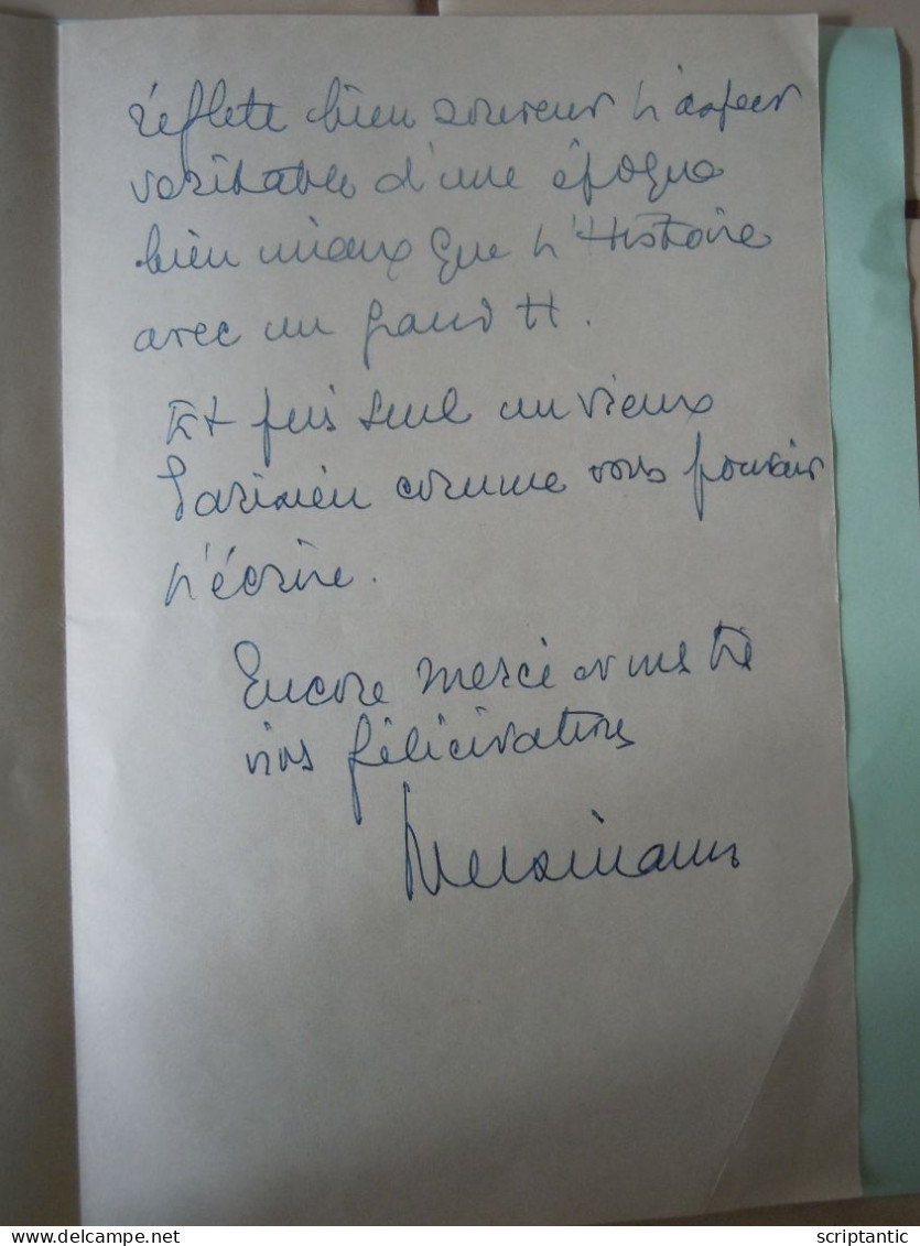 Lettre Grande Chancellerie De La Légion D'Honneur 1963 - Manuscripts