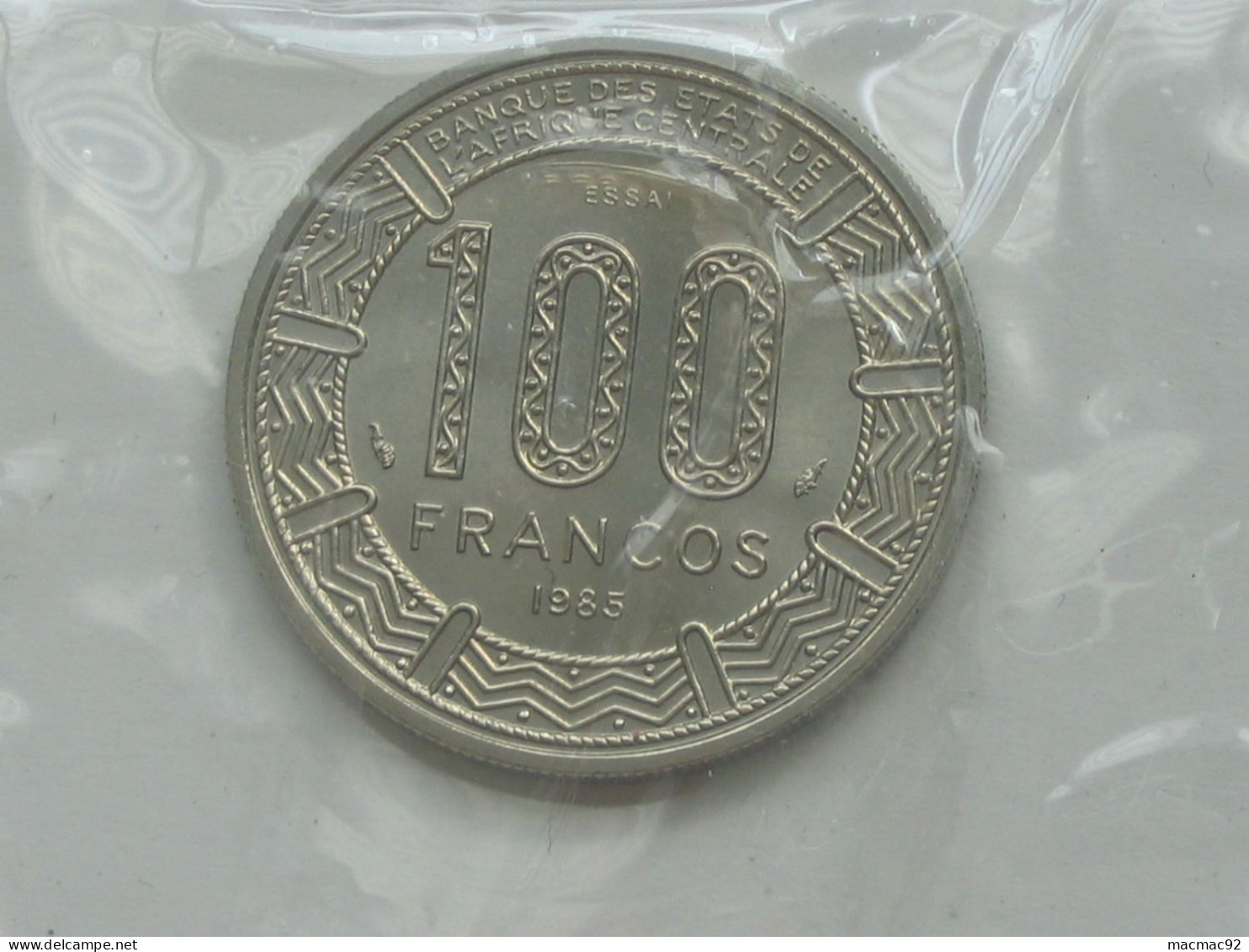 GUINEE EQUATORIALE - Rare ESSAI De 100 Francs 1985 - Banque Des états De L'Afrique Centrale  **** EN ACHAT IMMEDIAT **** - Guinea Ecuatorial