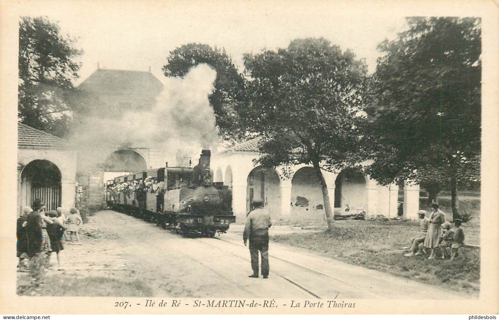 CHARENTE MARITIME  SAINT MARTIN DE RE  La Porte Thoiras ( Train ) - Saint-Martin-de-Ré