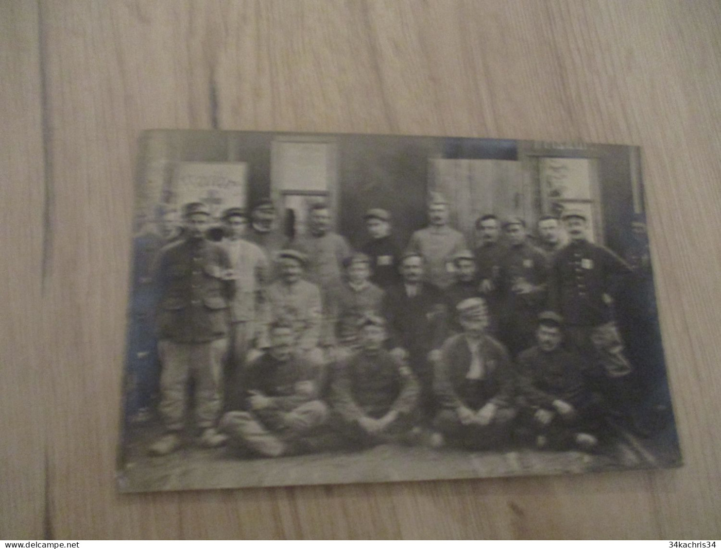 Carte Photo Militaire Militaria Guerre14/18 Camp Militaire Giessen 17/06/1918 Revier - Weltkrieg 1914-18