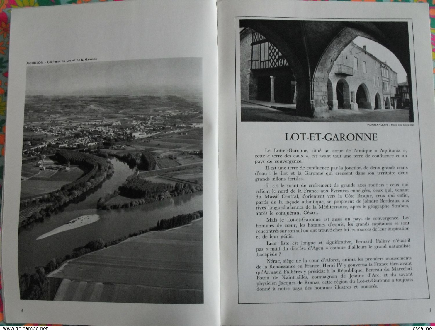 La France à Table N° 163. 1972. Lot-et-Garonne. Agen Nerac Villeneuve Puymirol Villereal Marmande Fumel. Gastronomie - Tourismus Und Gegenden