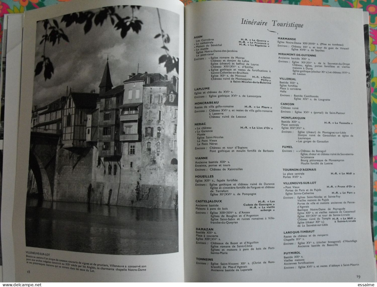 La France à table n° 163. 1972. Lot-et-Garonne. agen nerac villeneuve puymirol villereal marmande fumel. gastronomie