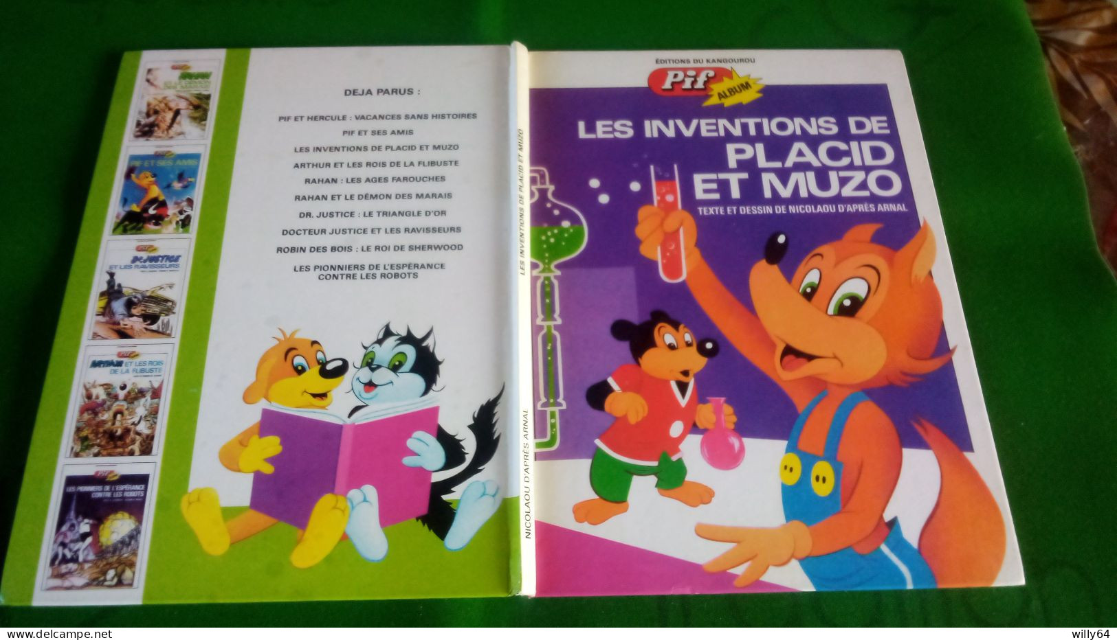 PIF ALBUM  Les Inventions De PLACID Et MUZO  EO 1974   Editions KANGOUROU   TBE - Pif & Hercule