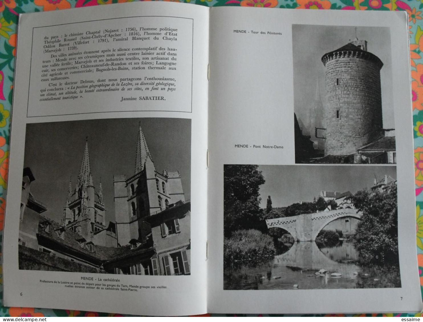 La France à Table N° 151. 1971. Lozère. Mende Langogne Tarn Aven Armand Dargilan Chirac Chanac Bagnols. Gastronomie - Turismo E Regioni