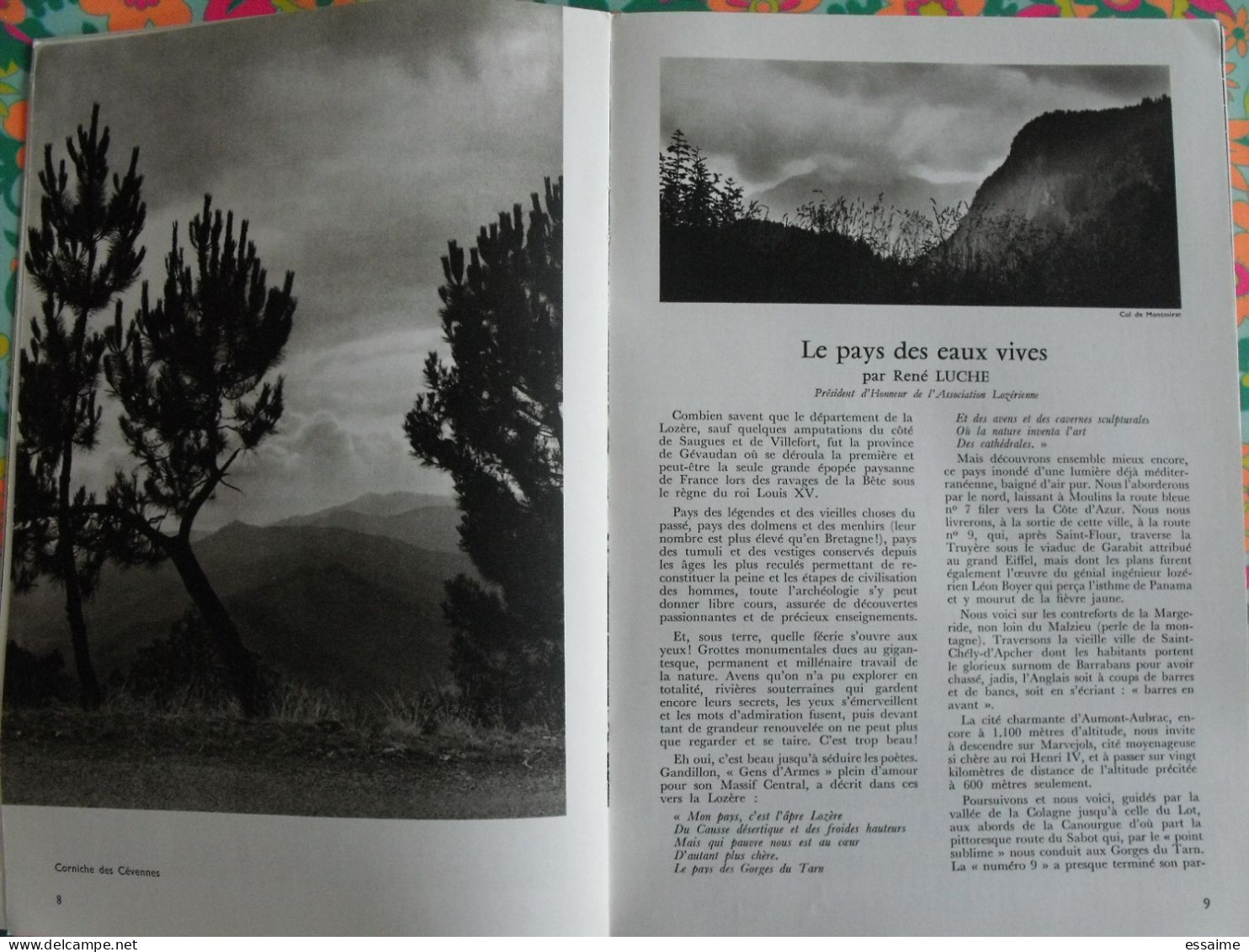 La France à Table N° 151. 1971. Lozère. Mende Langogne Tarn Aven Armand Dargilan Chirac Chanac Bagnols. Gastronomie - Toerisme En Regio's