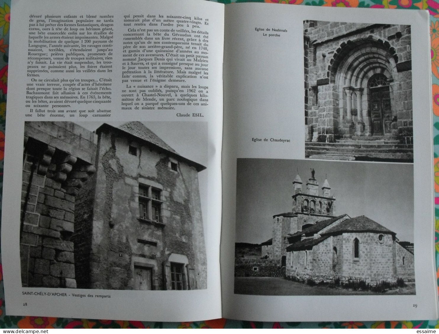 La France à table n° 151. 1971. Lozère. mende langogne tarn aven armand dargilan chirac chanac bagnols. gastronomie