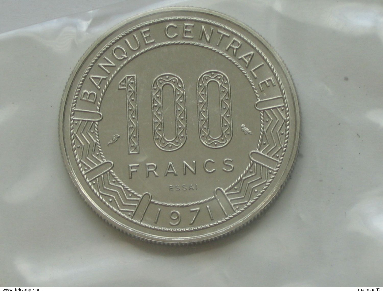 CONGO - Rare ESSAI De 100 Francs 1971 - République Populaire Du Congo  **** EN ACHAT IMMEDIAT   **** - Congo (Democratische Republiek 1964-70)