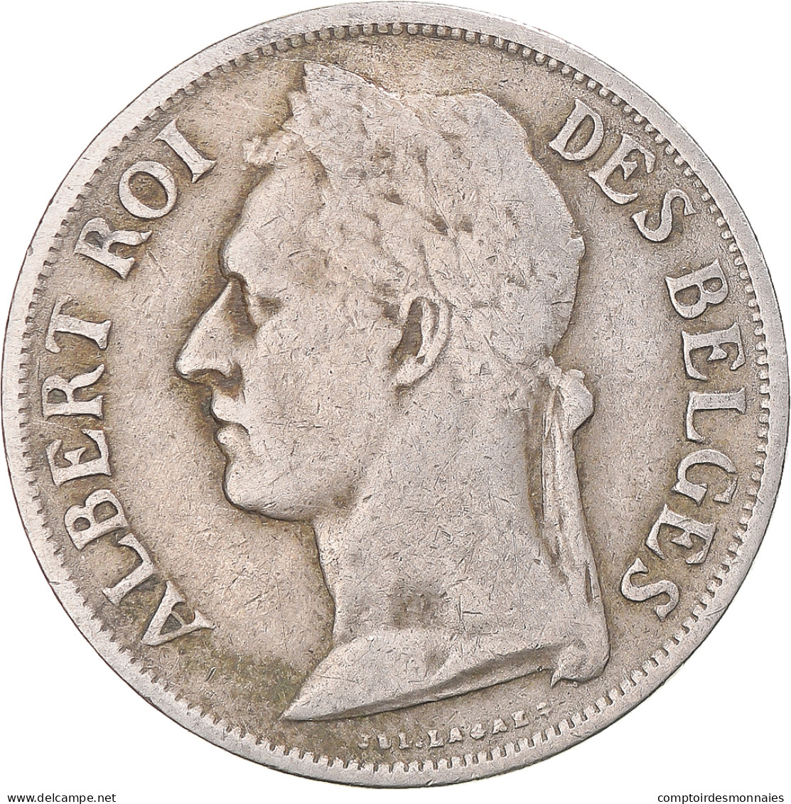 Monnaie, Congo Belge, Albert I, Franc, 1926, TB+, Cupro-nickel, KM:20 - 1910-1934: Albert I