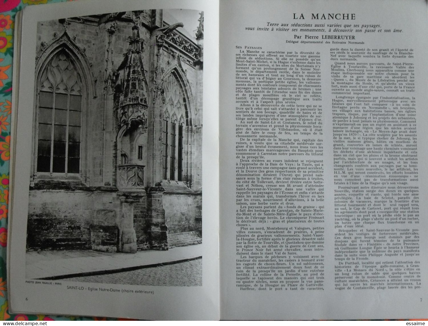 La France à Table N° 105. 1963. Manche. Saint-lo Cérisy Carentan Cherbourg Flamanville Urville. Gastronomie - Toerisme En Regio's