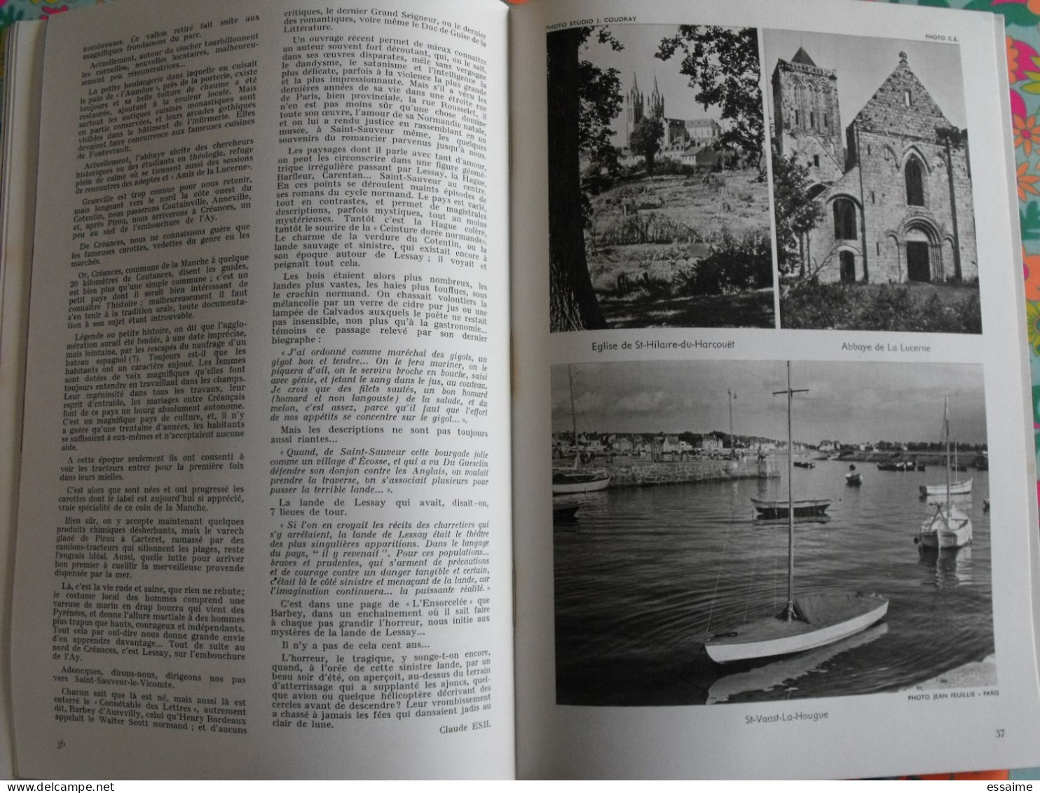 La France à table n° 105. 1963. Manche. saint-lo cérisy carentan cherbourg flamanville urville. gastronomie