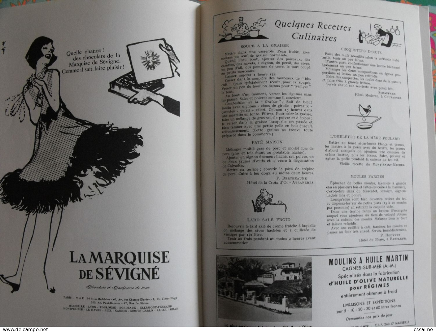 La France à table n° 105. 1963. Manche. saint-lo cérisy carentan cherbourg flamanville urville. gastronomie