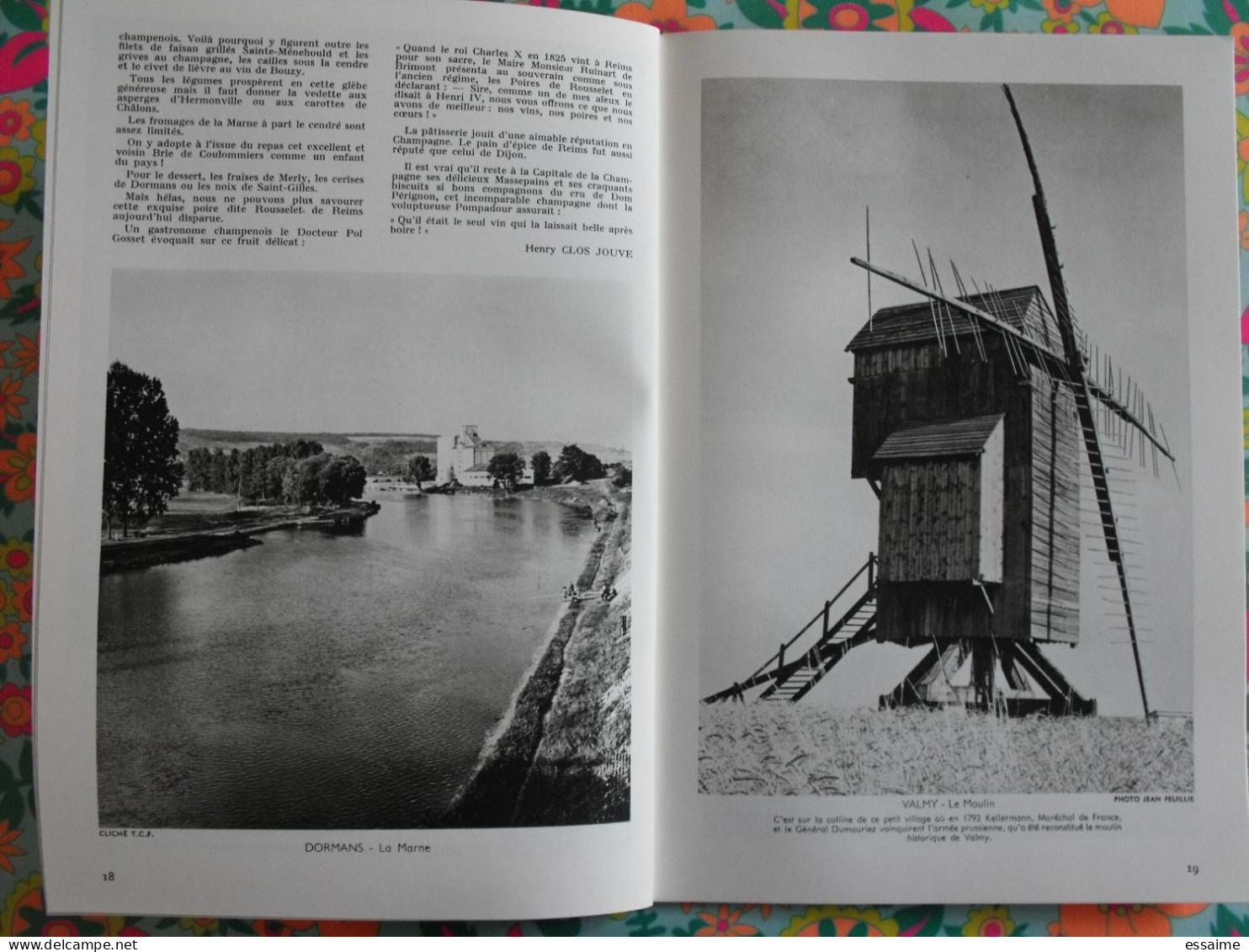 La France à table n° 114. 1965. Marne. chalons l'épine reims chatillon hautvillers vertus sézanne vitry ay. gastronomie