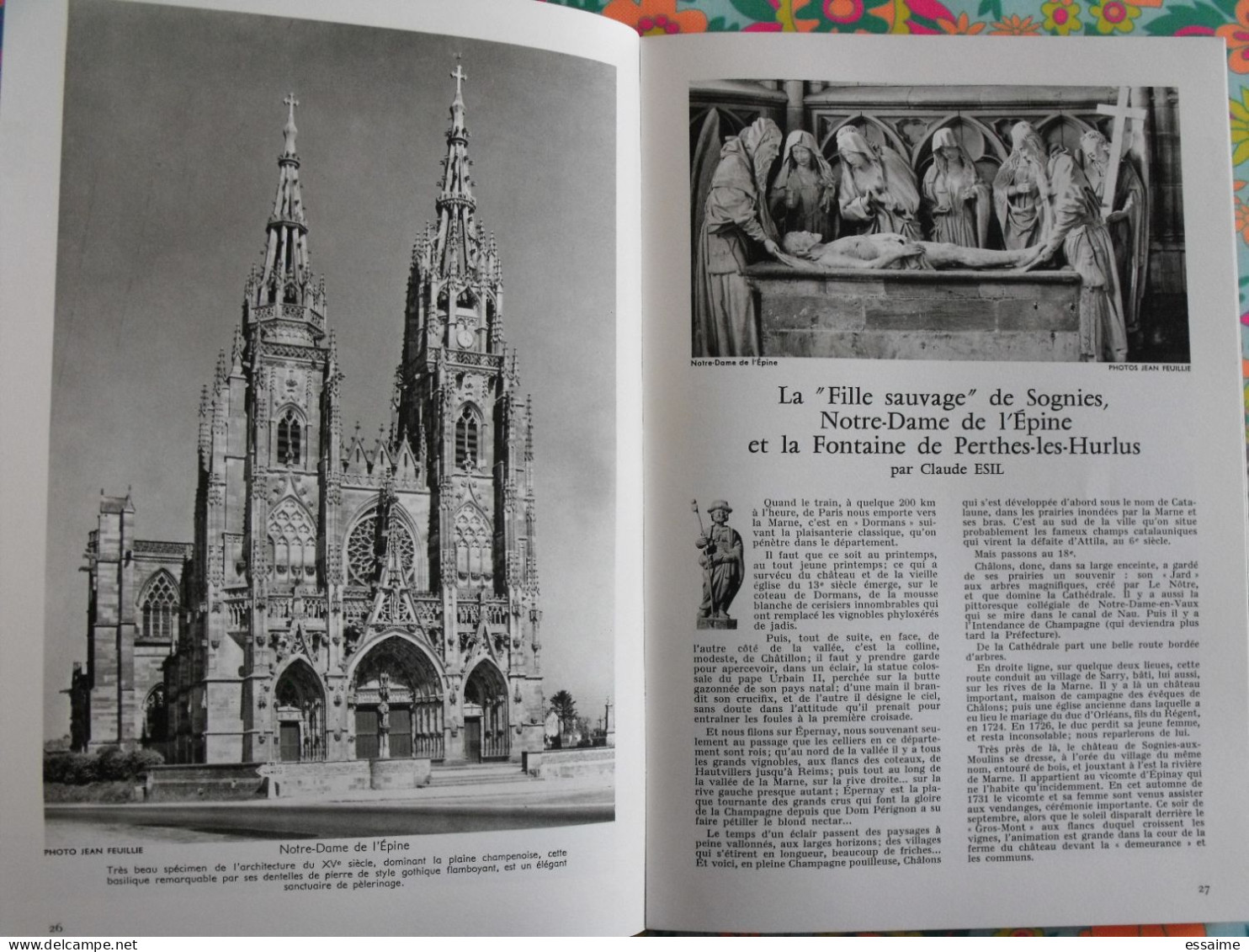 La France à table n° 114. 1965. Marne. chalons l'épine reims chatillon hautvillers vertus sézanne vitry ay. gastronomie