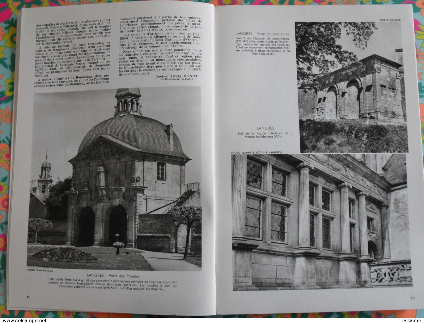 La France à table n° 116. 1965. Haute-Marne. chaumont joinville donjeux vignory bourbonne langres prangey. gastronomie