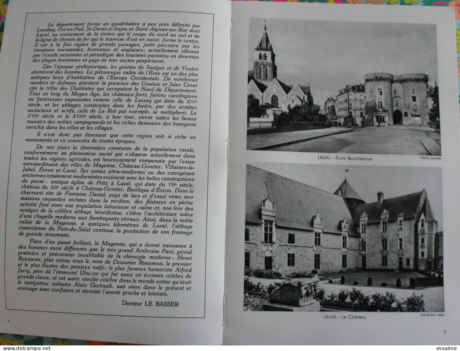 La France à Table N° 102. 1963. Mayenne. Laval Daon Chateau-gontier Jublains Mézangers St Cénéré Chemazé. Gastronomie - Tourismus Und Gegenden