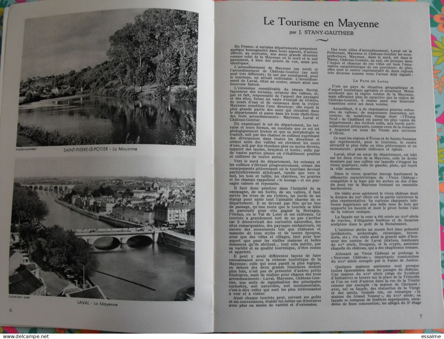 La France à Table N° 102. 1963. Mayenne. Laval Daon Chateau-gontier Jublains Mézangers St Cénéré Chemazé. Gastronomie - Toerisme En Regio's