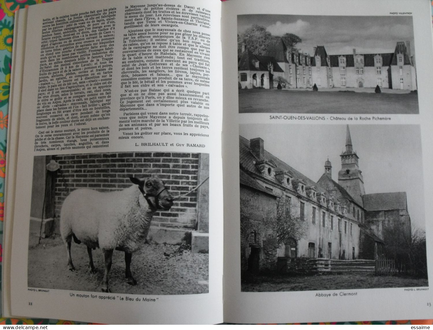 La France à table n° 102. 1963. Mayenne. laval daon chateau-gontier jublains mézangers st cénéré chemazé. gastronomie