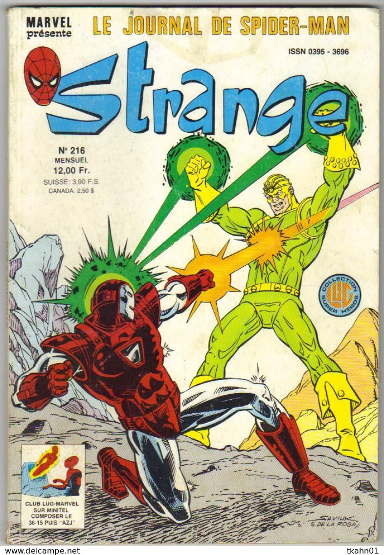 STRANGE N° 216 " LUG " DE 1987 - Strange